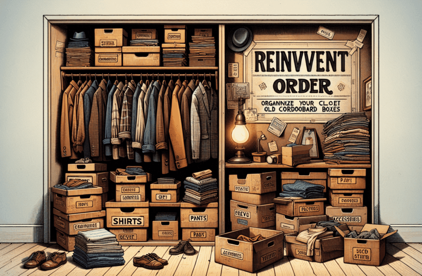Reinventar el Orden: Organiza tu Armario con Cajas de Cartón Antiguas