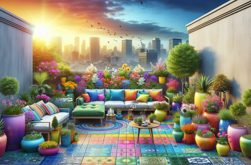 Renovación Total: Transformando una Terraza en un Oasis de Color y Vida