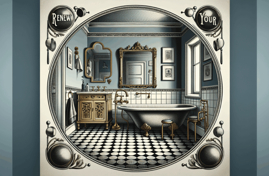 Renueva Tu Baño: Estilo Retro y Sofisticado a Través de una Renovación Vintage