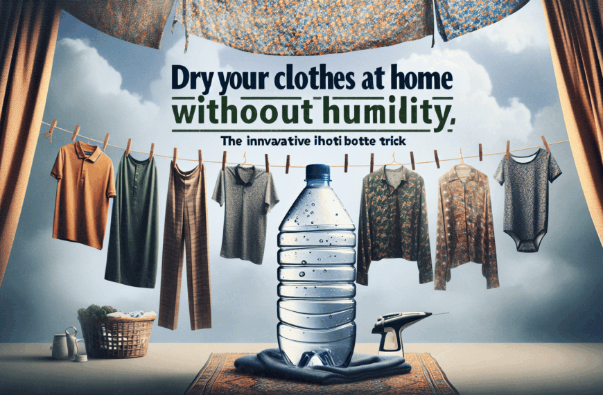 Seca Tu Ropa en Casa Sin Humedad: El Innovador Truco de la Botella