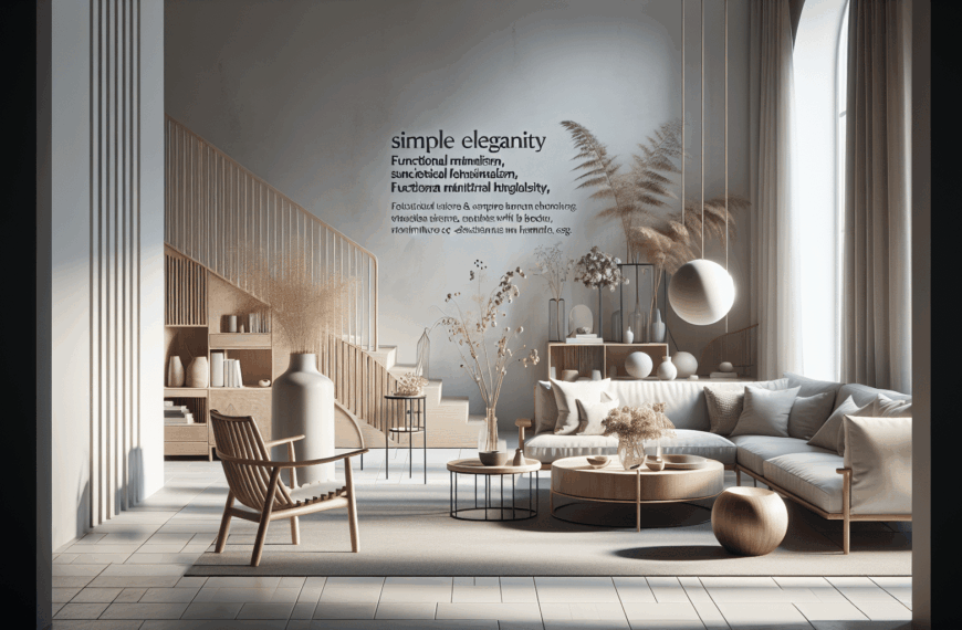 Simplicidad Elegante: La Esencia del Minimalismo Funcional en el Diseño Escandinavo de Hogares