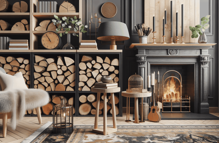 Soluciones Creativas para Organizar la Leña con Estilo Junto a tu Chimenea