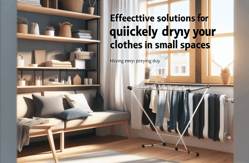 Soluciones Eficaces para Secar tu Ropa Rápidamente en Espacios Reducidos
