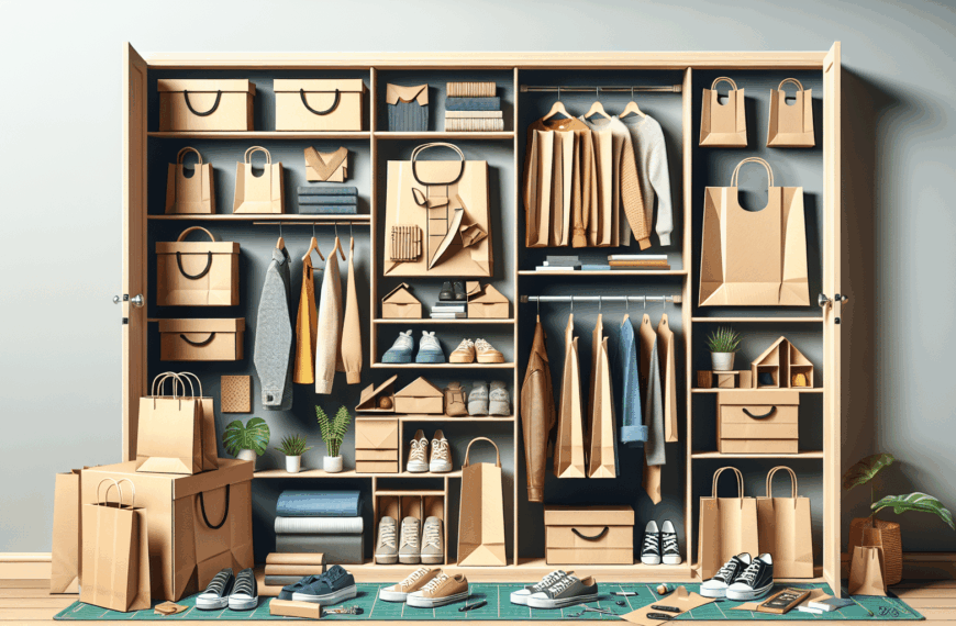 Transforma Tu Armario: Ideas Creativas para Reutilizar Bolsas de Papel y Maximizar el Espacio