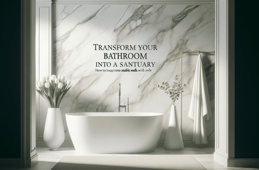 Transforma Tu Baño en un Santuario: Cómo Incorporar Paredes de Mármol con Estilo