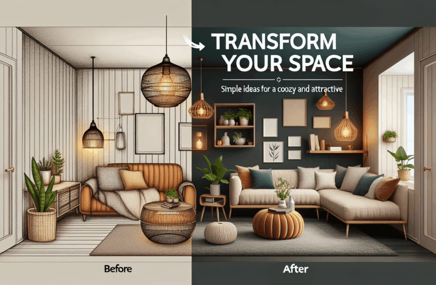 Transforma Tu Espacio: Ideas Sencillas para un Hogar Acogedor y Atractivo
