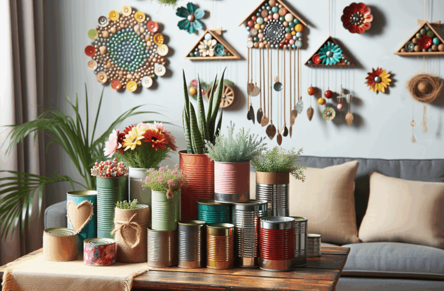 Transforma Tu Hogar: Ideas Creativas para Reciclar Latas de Conserva en Decoración