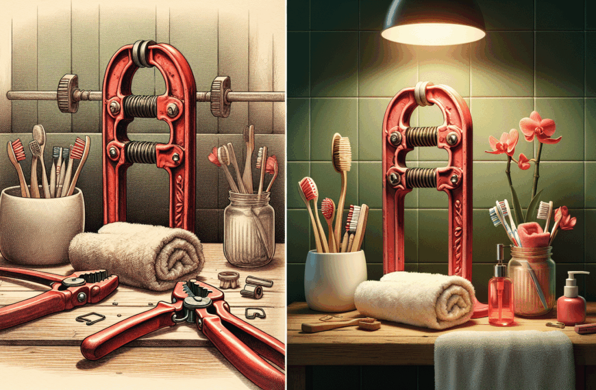 Transforma Tus Pinzas Rojas en Elegantes Organizadores de Baño