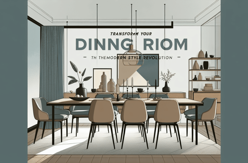 Transforma tu Comedor: La Revolución del Estilo Moderno