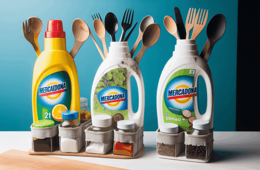 De Residuos a Recursos: Convierte Botes de Detergente de Mercadona en Prácticos Organizadores de Cocina