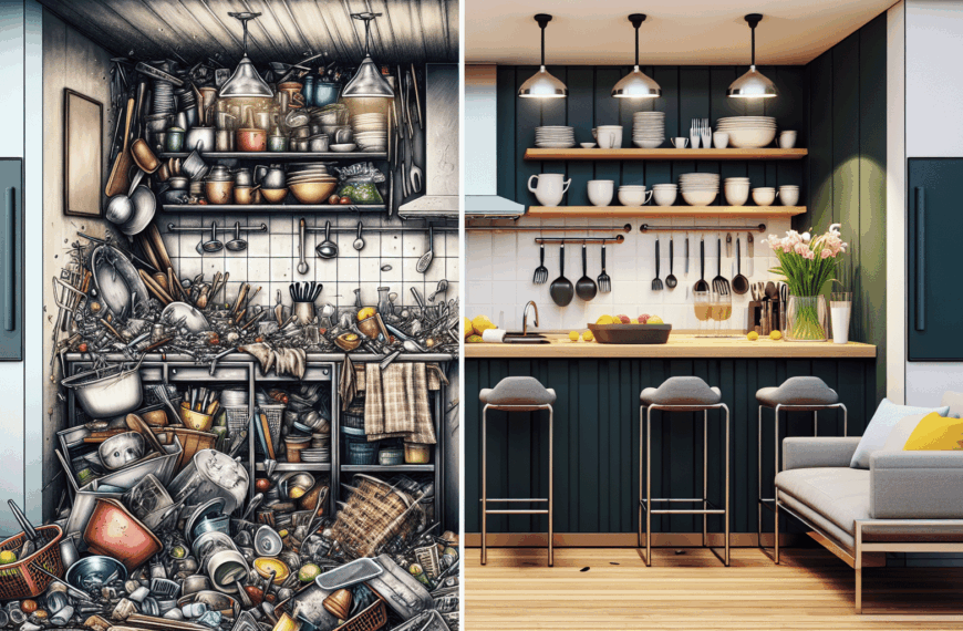 Transformación Sorprendente: De Cocina Caótica a Espacio Moderno y Elegante