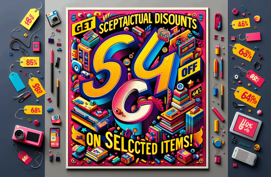 ¡Aprovecha Descuentos Espectaculares: Hasta un 64% de Rebajas en Productos Seleccionados!