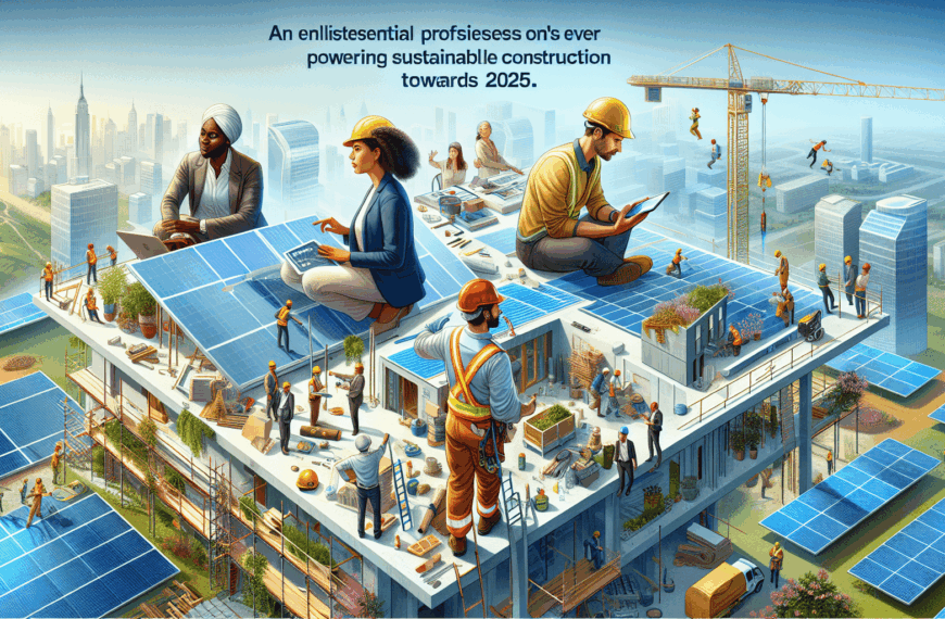 Seis Profesiones Esenciales para Potenciar la Construcción Sostenible hacia 2025
