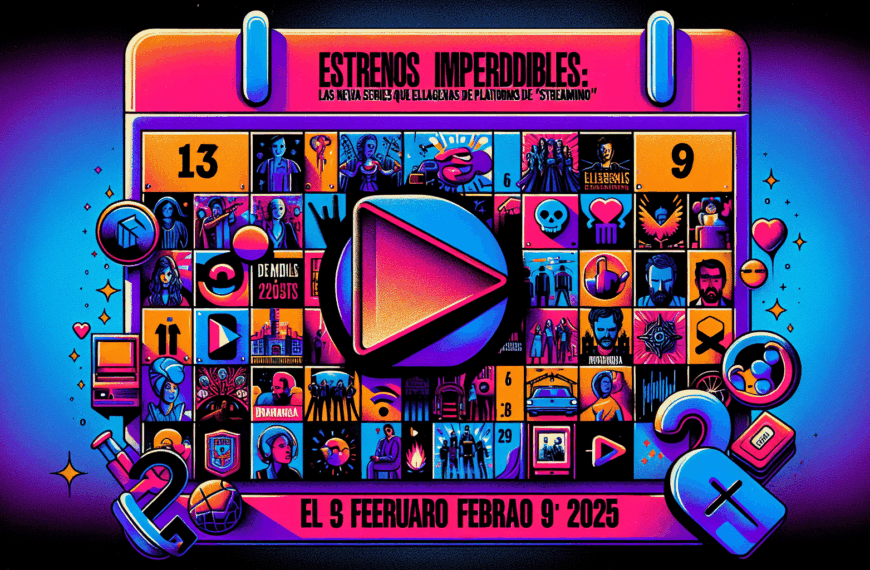 Estrenos Imperdibles: Las Nuevas Series que Llegan a Plataformas de ‘Streaming’ del 3 al 9 de Febrero de 2025