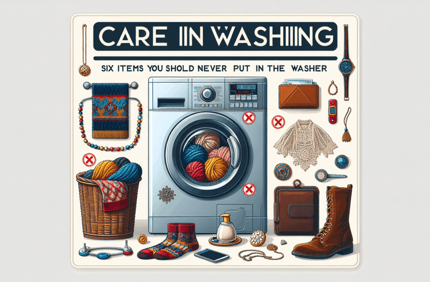 Cuidado en el Lavado: Seis Objetos que Nunca Debes Poner en la Lavadora