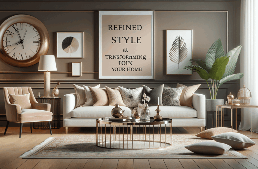 Estilo Refinado a Costos Asequibles para Transformar Tu Hogar