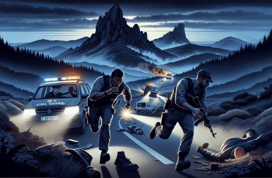 Operativo en Ourense: Guardia Civil en la búsqueda de un conductor fugitivo tras accidente