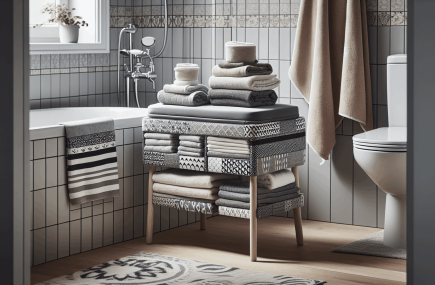 Optimiza tu Baño: El Taburete Multifuncional de Ikea para un Almacenamiento Eficiente de Toallas