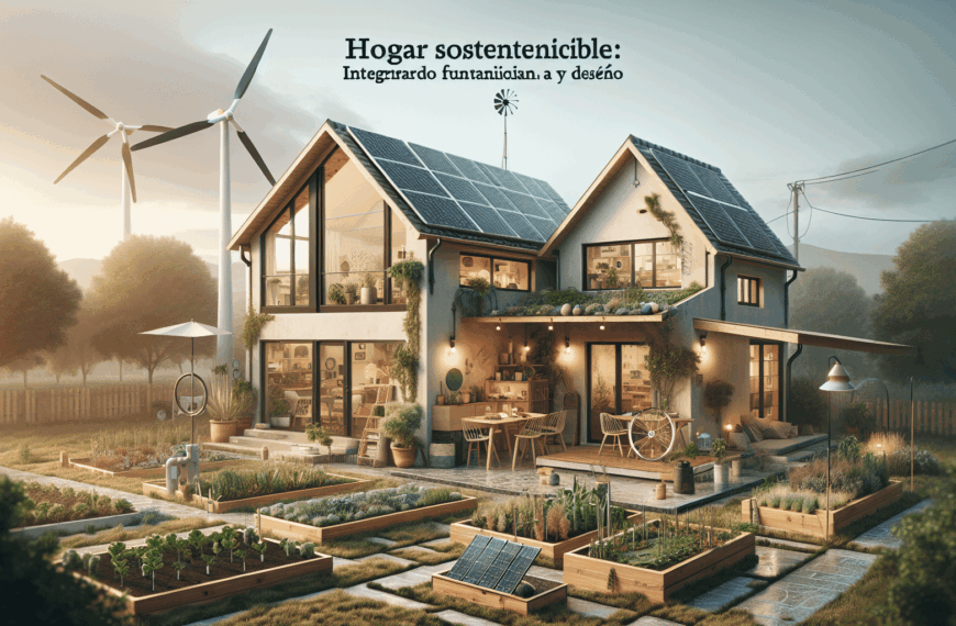 Hogar Sostenible: Integrando Funcionalidad y Diseño