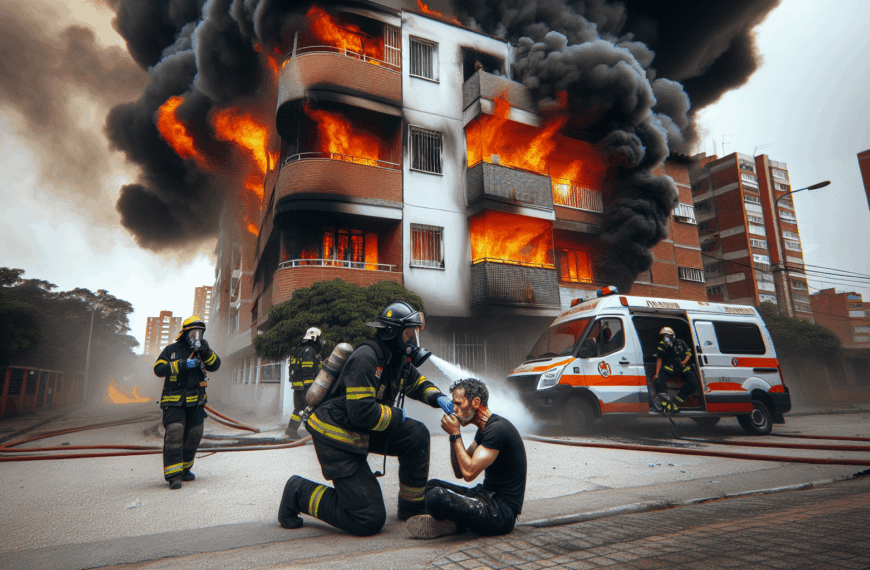 Incendio Residencial en Cartagena Deja a Una Persona con Lesiones por Inhalación de Humo