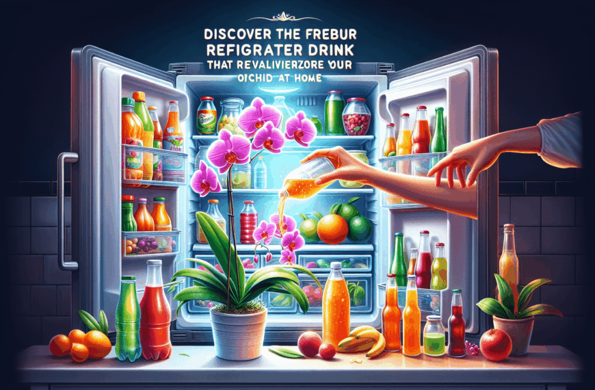 Descubre la Bebida del Frigorífico que Revitaliza Tus Orquídeas en Casa
