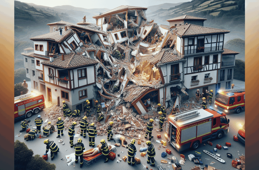 Colapso de Edificio en Asturias: Doce Heridos, Siete de Ellos Menores