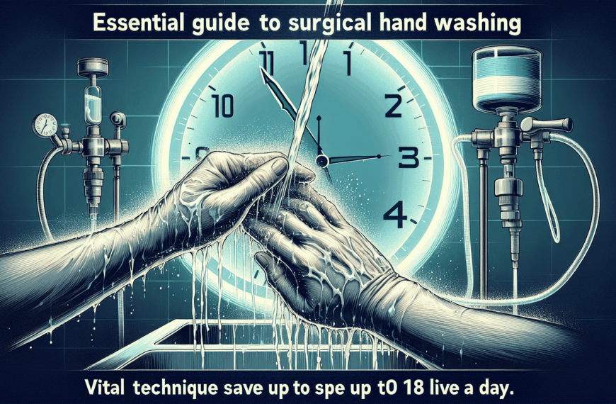 Guía Esencial del Lavado de Manos Quirúrgico: Técnica Vital para Salvar Hasta 18 Vidas al Día