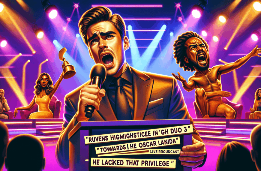 Ruvens Exalta la Injusticia en ‘GH Dúo 3’ hacia Óscar Landa Durante Transmisión en Vivo: ‘Le Faltó Ese Privilegio’
