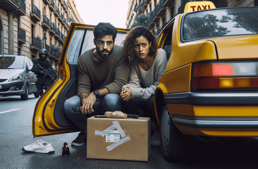 Capturan a duo en un taxi de Barcelona con 2 kilos de cocaína escondidos en una caja de zapatos