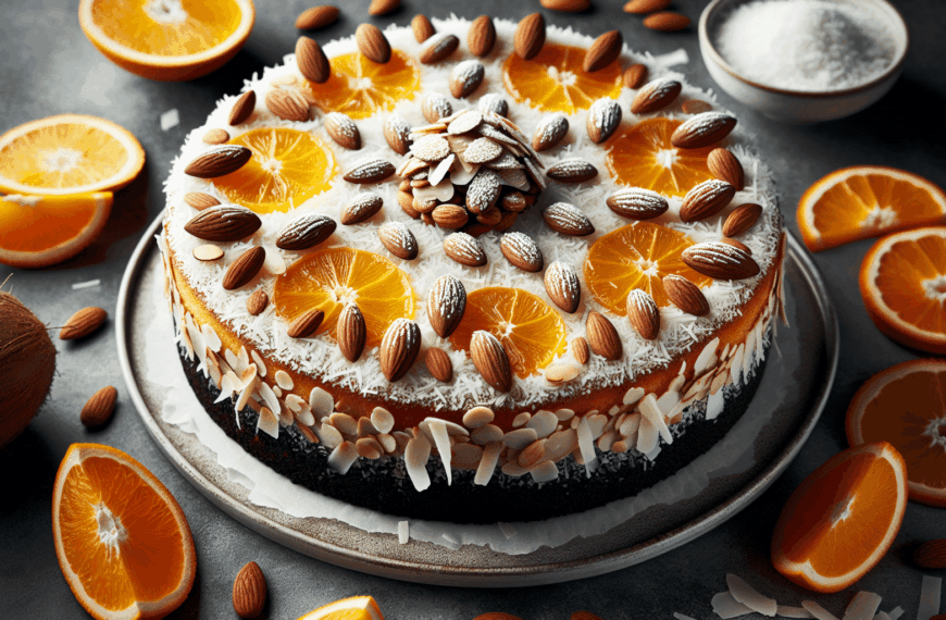 Delicia Sin Gluten: Bizcocho de Coco, Almendra y Naranja