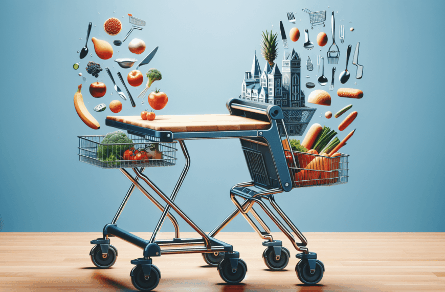 Carrefour Lanza Carro de Cocina Transformable en Mesa para Espacios Multifuncionales