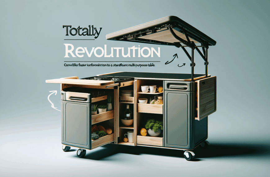Carrefour Transforma Tu Hogar con Su Ingenioso Carro de Cocina que se Convierte en Mesa Multifuncional