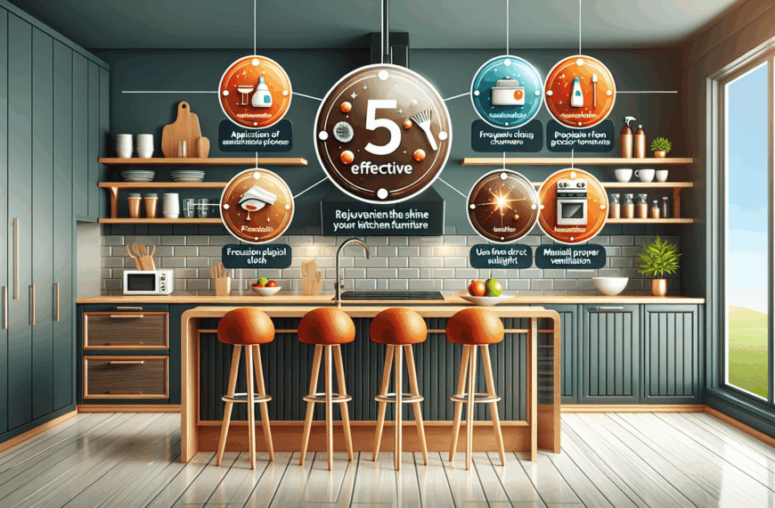 Cinco Estrategias Efectivas para Revitalizar el Brillo de tus Muebles de Cocina
