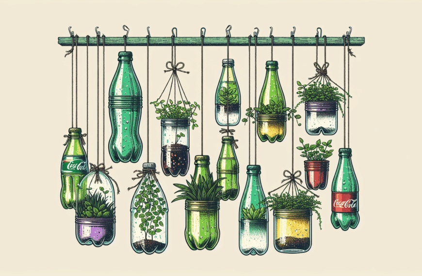 Convierte Botellas de Refresco en un Jardín Colgante Rápidamente