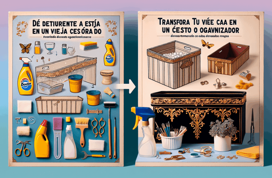 De Detergente a Estilo: Transforma tu Vieja Caja en un Elegante Cesto Organizador