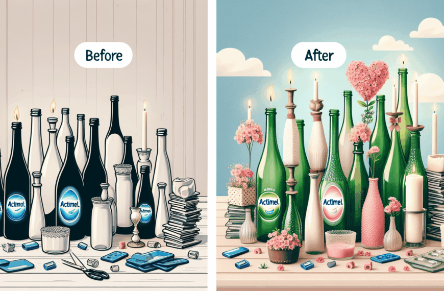De Envases de Actimel a Elegancia Decorativa para el Hogar