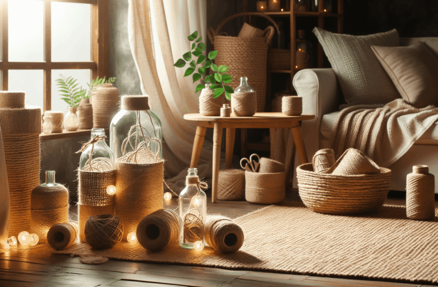 Embellece tu Espacio: Elegancia Rústica con Decoración de Yute Natural