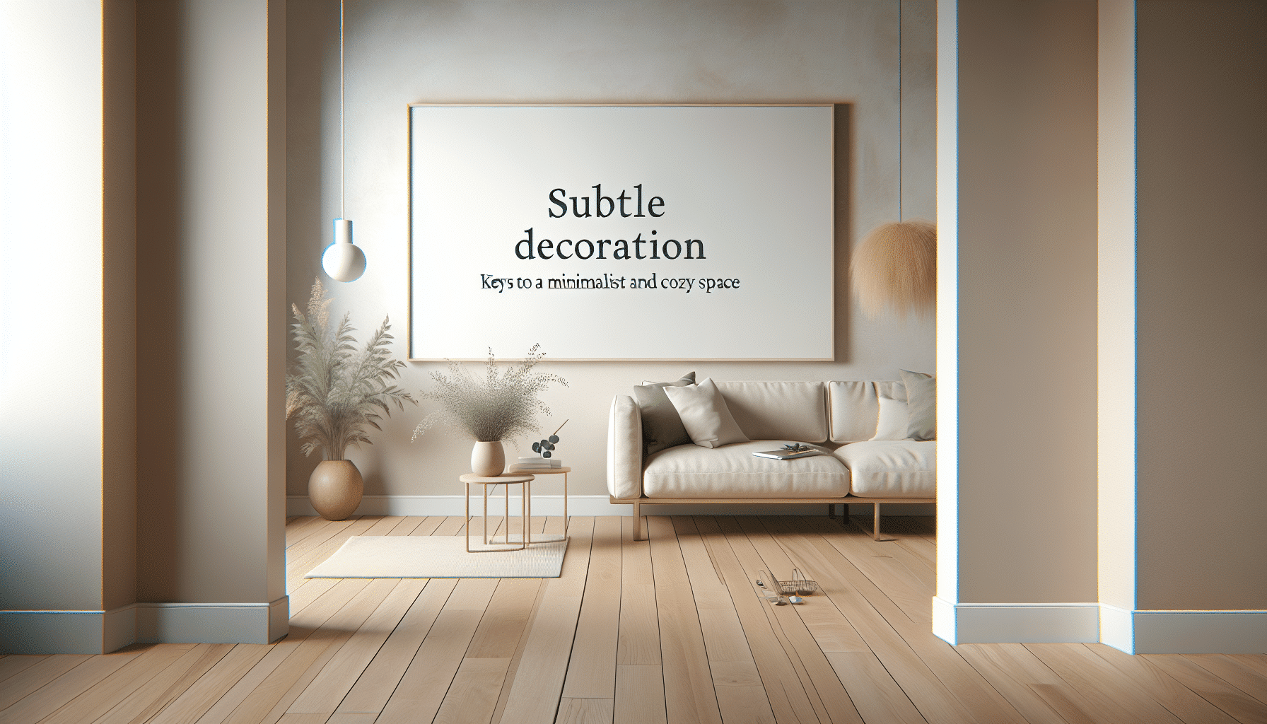 Decoración Sutil: Claves Para un Espacio Minimalista y Acogedor