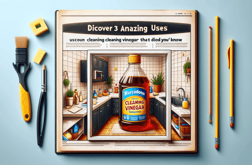 Descubre Tres Sorprendentes Usos del Vinagre de Limpieza de Mercadona que No Sabías