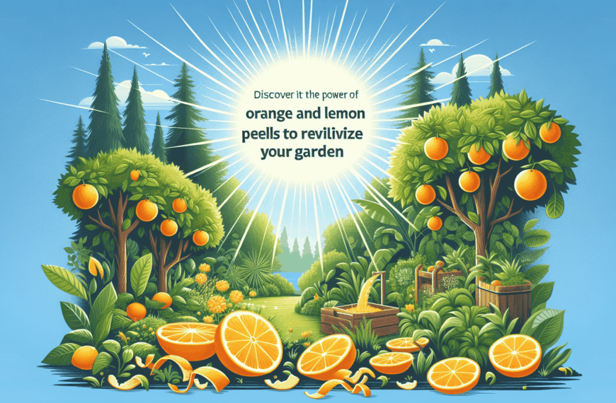 Descubre el Poder de las Cáscaras de Naranja y Limón para Revitalizar tu Jardín