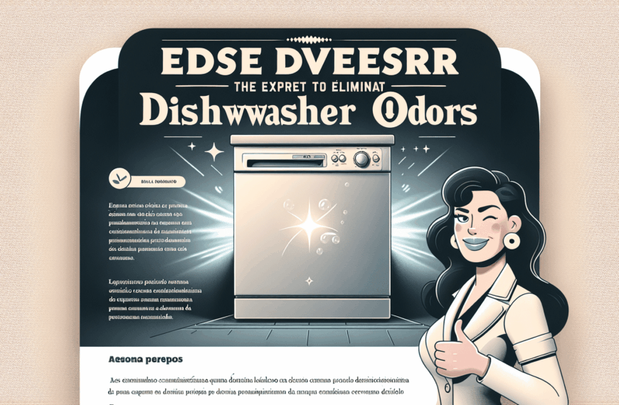 Descubre el Secreto de la Experta para Eliminar los Malos Olores del Lavavajillas