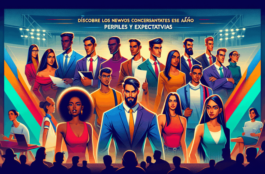 Descubre los Nuevos Concursantes de Este Año: Perfiles y Expectativas