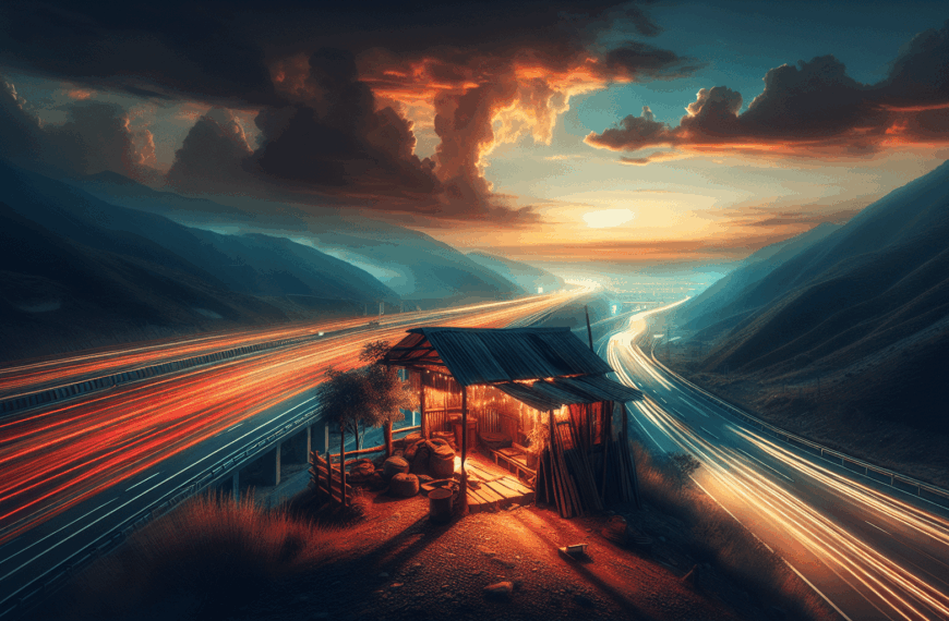 Determinación Inquebrantable: El Refugio que Desafía la Autopista
