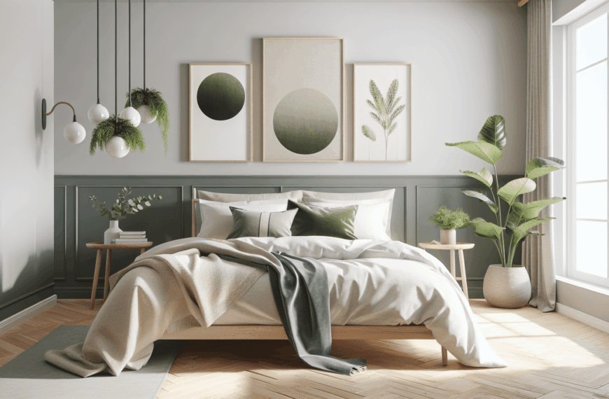 Tranquilidad Nórdica: Diseña un Dormitorio Verde y Funcional