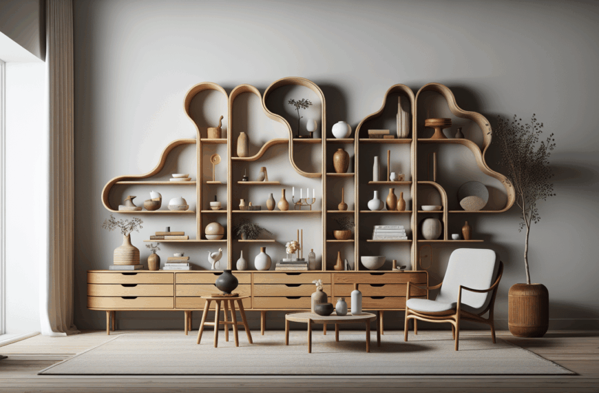 Elegancia Escandinava en Casa: La Curva de Estantes y Muebles de AYTM