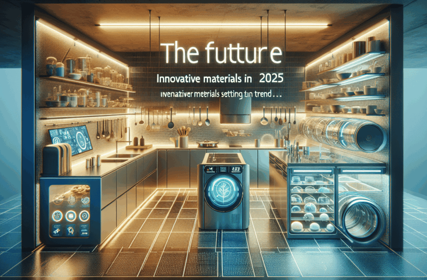 Revolución en la Cocina: Materiales Vanguardistas que Transformarán 2025
