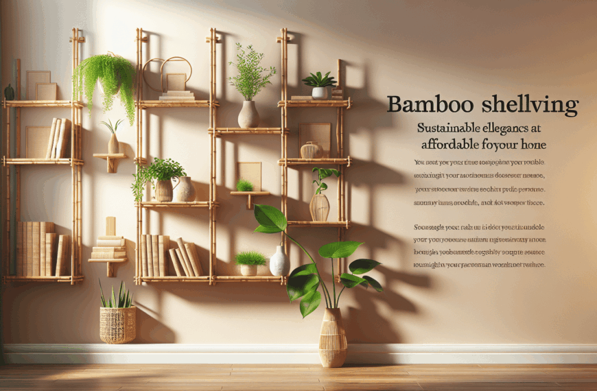 Estanterías de Bambú: Elegancia Sostenible a Precio Accesible para tu Hogar