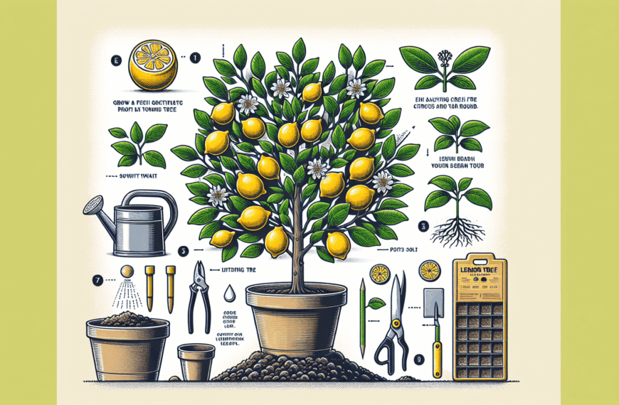 Manual Esencial para el Cultivo de Limones en Casa: Disfruta de Cítricos Frescos durante Todo el Año