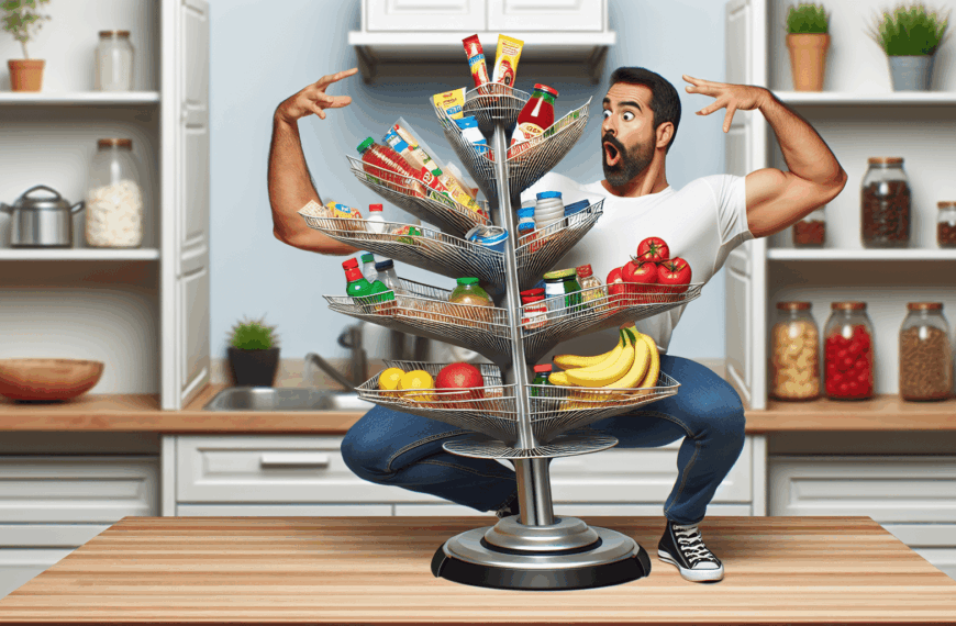 Descubre la Innovadora Estantería Giratoria de Lidl que Optimiza el Espacio de tu Encimera Pequeña