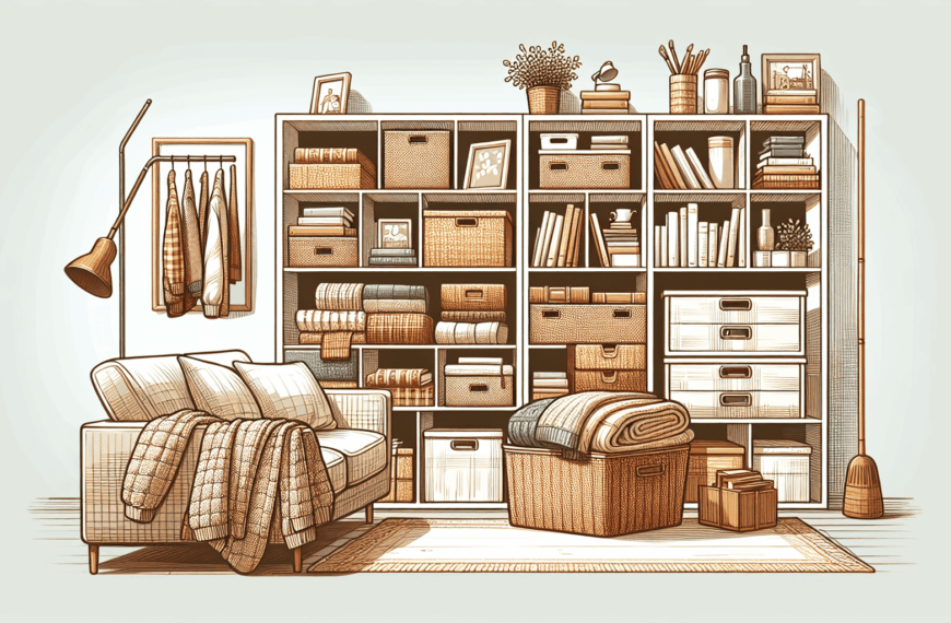 Maximiza Tu Hogar: Guía Completa para Organizar Estanterías y Almacenar Mantas